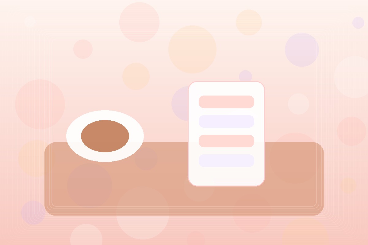 咖啡桌旁的手机